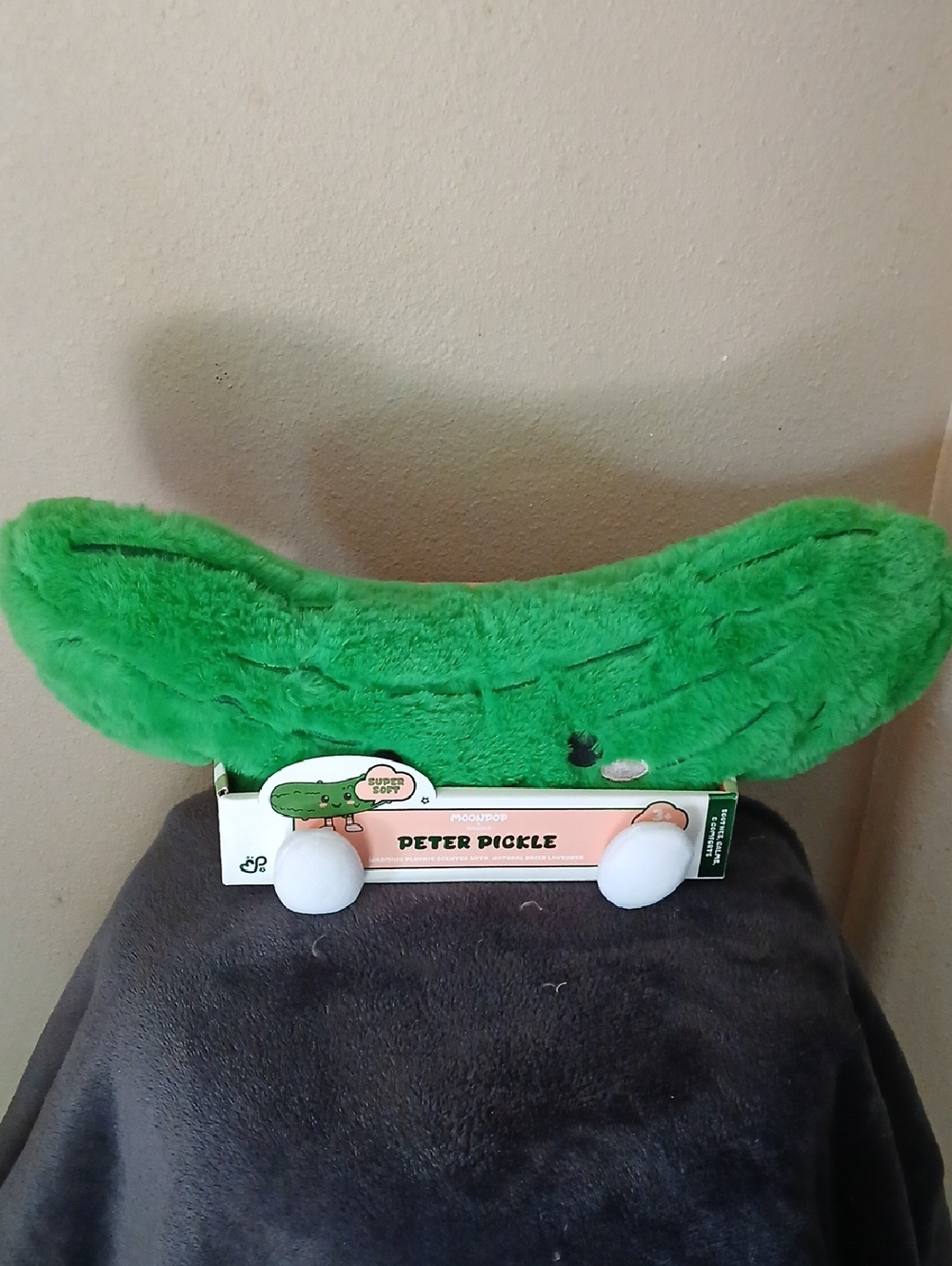 Hot Cold Therapy Peter Pickle  Soft Plush Microwavable Lavender Pouch